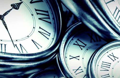 collection of roman numeral clocks